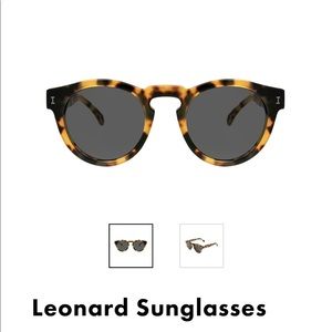 illesteva “leonard” tortoise shell sunglasses